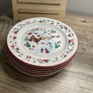 Vintage Farberware Set of 5 Salad Plates